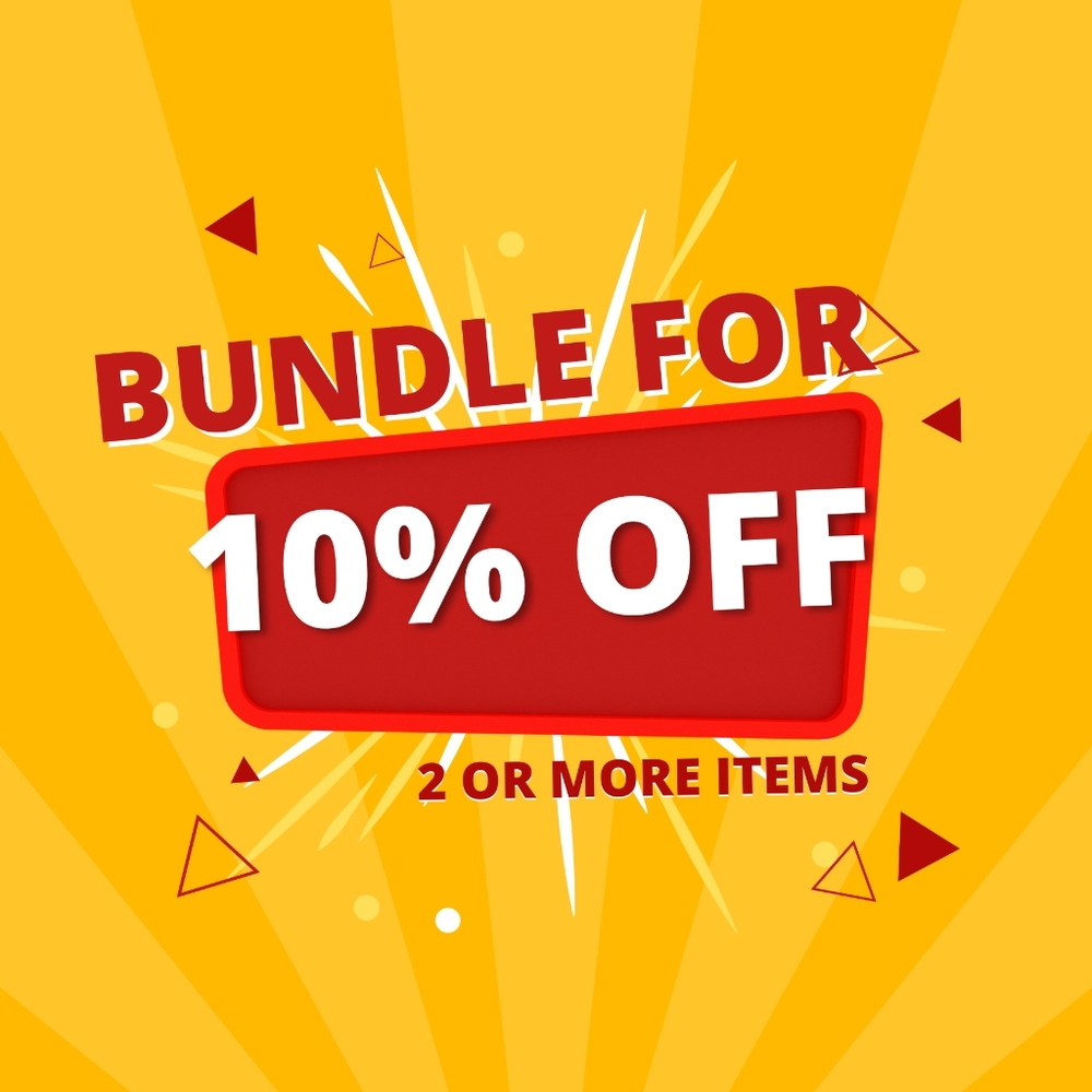 Bundle 2 items or more and get 10%
